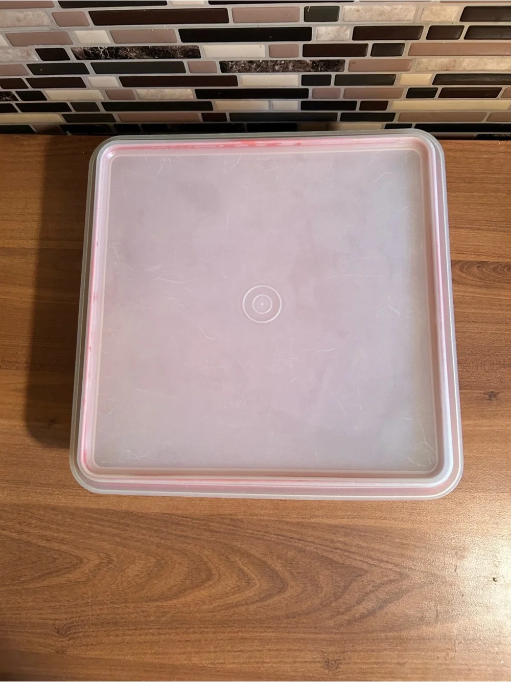 Vintage Tupperware Paprika 9x9” Square Food Storage Container